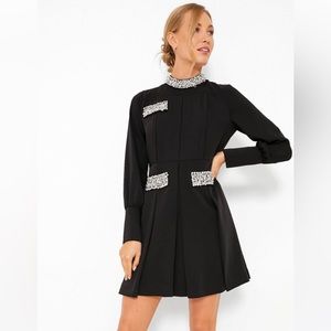 New NWT Tuckernuck Hoyl Embellished Black Dress Crystal L